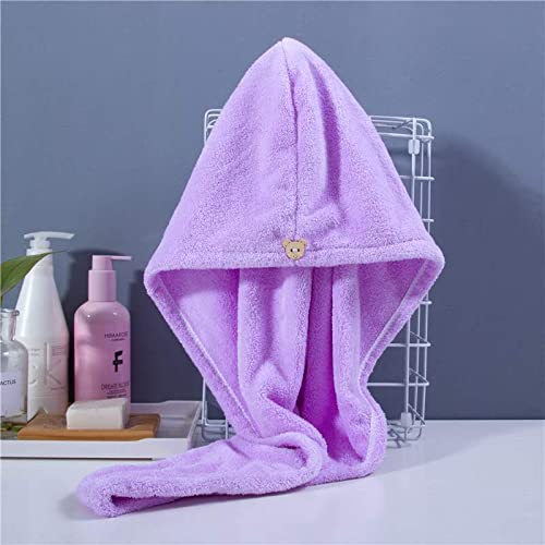Quick Dry Microfiber Hair Towel Turban Wrap for Women
