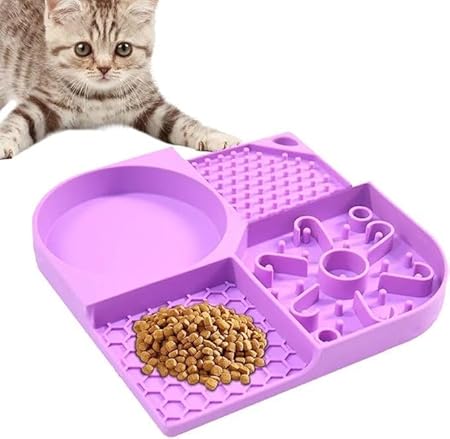 Pet Licking Mat Slow Feeder for Dogs & Cats | Anxiety Relief Silicone Mat