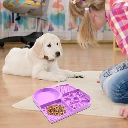 Pet Licking Mat Slow Feeder for Dogs & Cats | Anxiety Relief Silicone Mat