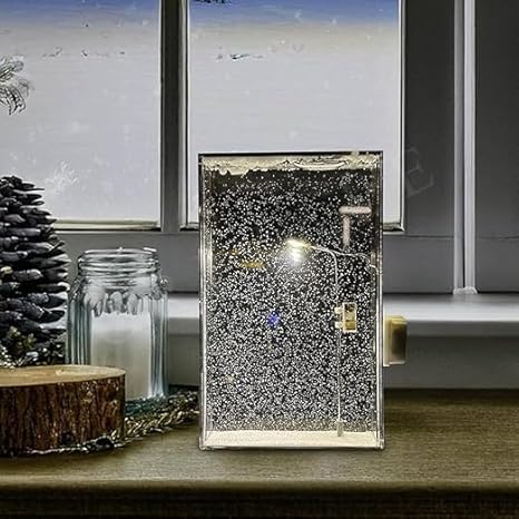 Snow Scene Night Light Street Lamp Decorative Table Light
