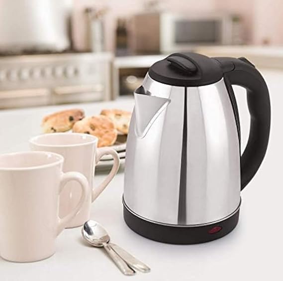 Stainless Steel Electric Kettle 2L | Multipurpose Water & Milk Boiler