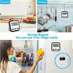 Digital Study & Kitchen Timer with LCD Screen, Alarm & Stopwatch