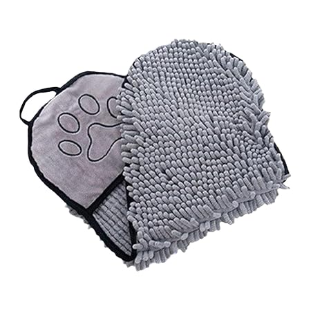 Microfiber Pet Bath Towel with Hand Pockets | Super Absorbent