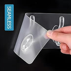 6-in-1 Transparent Heavy Duty Self Adhesive Wall Hook | No Drilling