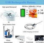 Portable Electric USB Mini Juicer Blender Bottle – 420ML