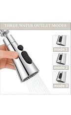 360° Flexible Faucet Extender with 3 Spray Modes for Kitchen Sink