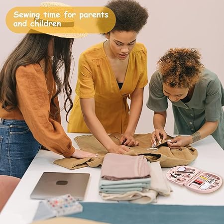 Mini Travel Sewing Kit with Needles, Threads, Scissors & Tools