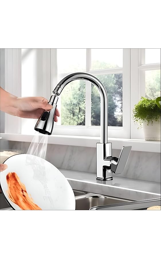 360° Flexible Faucet Extender with 3 Spray Modes for Kitchen Sink