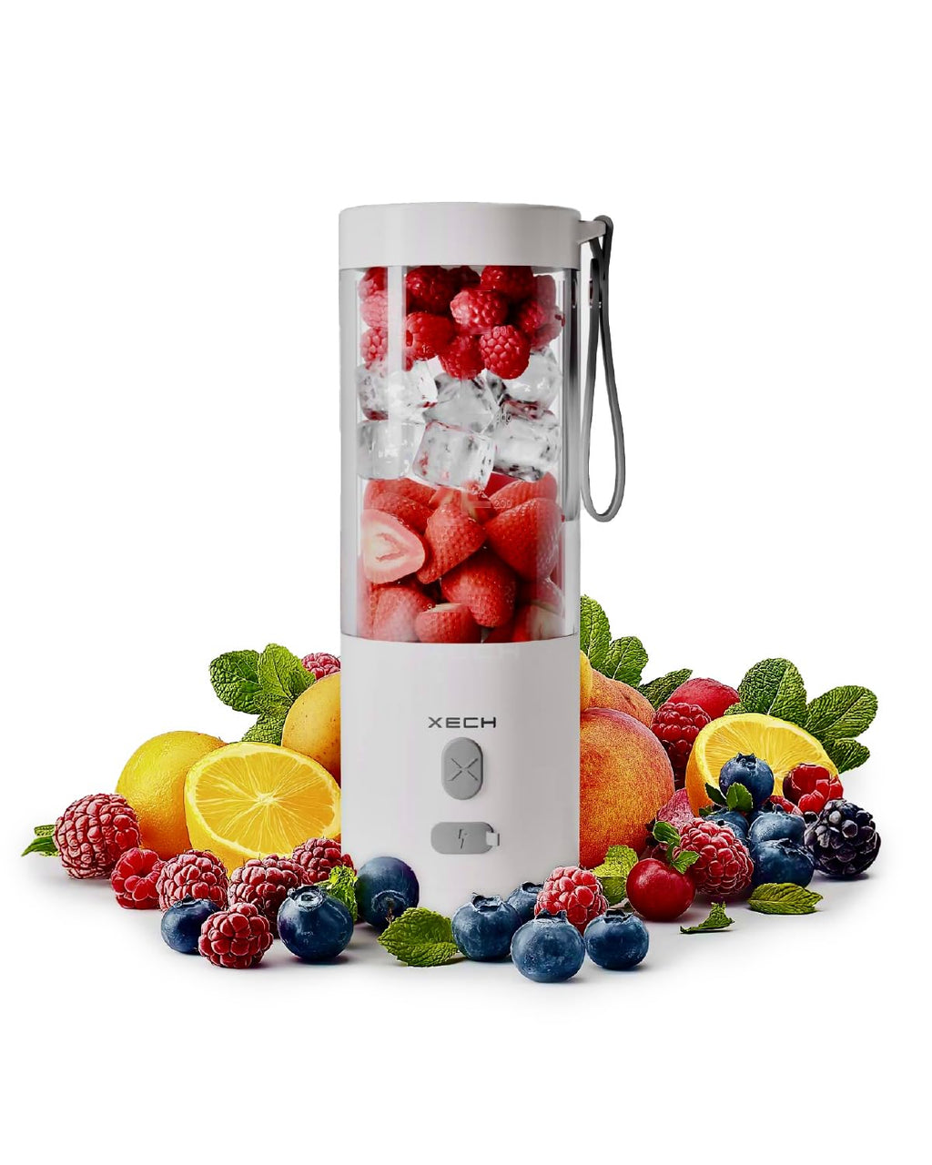 Portable USB Rechargeable Blender 500ml – 6-Blade Ice Crusher