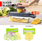 14-in-1 Multipurpose Vegetable & Fruit Chopper with Grater
