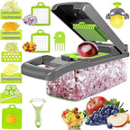 14-in-1 Multipurpose Vegetable & Fruit Chopper with Grater