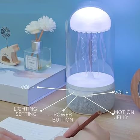 Jellyfish Bluetooth Speaker LED Night Light Mood Lamp