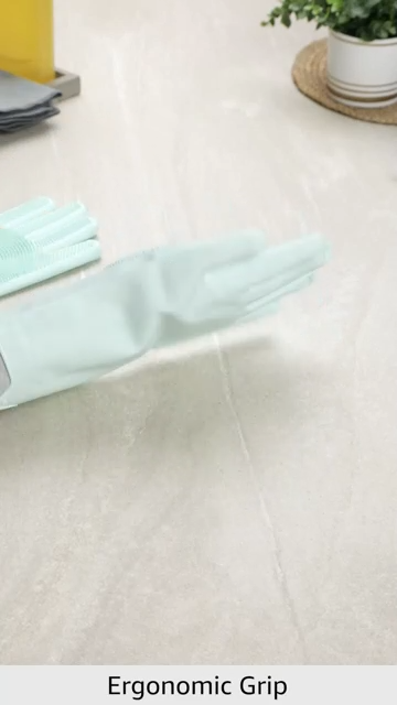 Magic Silicone Dish Washing Gloves for Kitchen & Cleaning