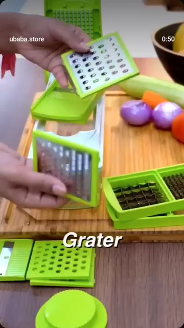 14-in-1 Multipurpose Vegetable & Fruit Chopper with Grater