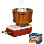 Sheesham Wood Electric Kapoor Dani & Aroma Oil Diffuser Burner